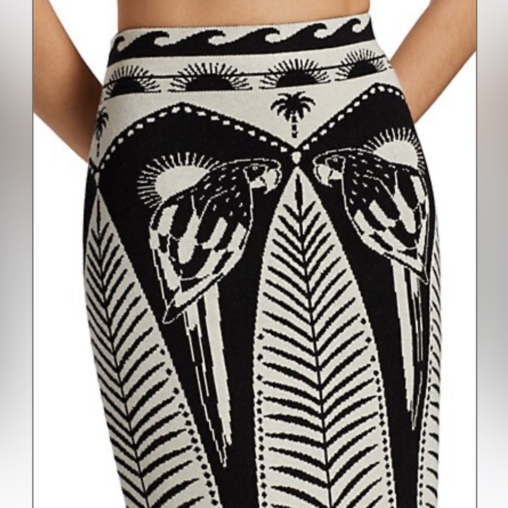 NWT Farm Rio macaw elegance midi skirt size medium - Picture 7 of 9